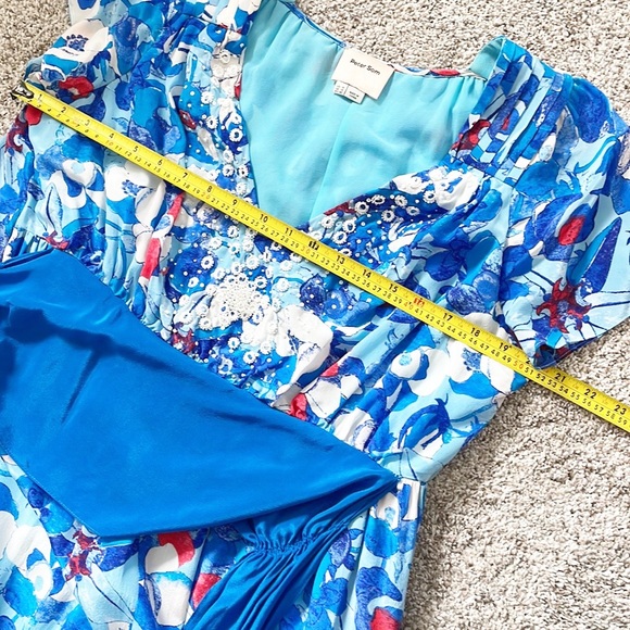 Arabella Blue Poppy Dress Peter Som For Made In Kind - Picture 10 of 16